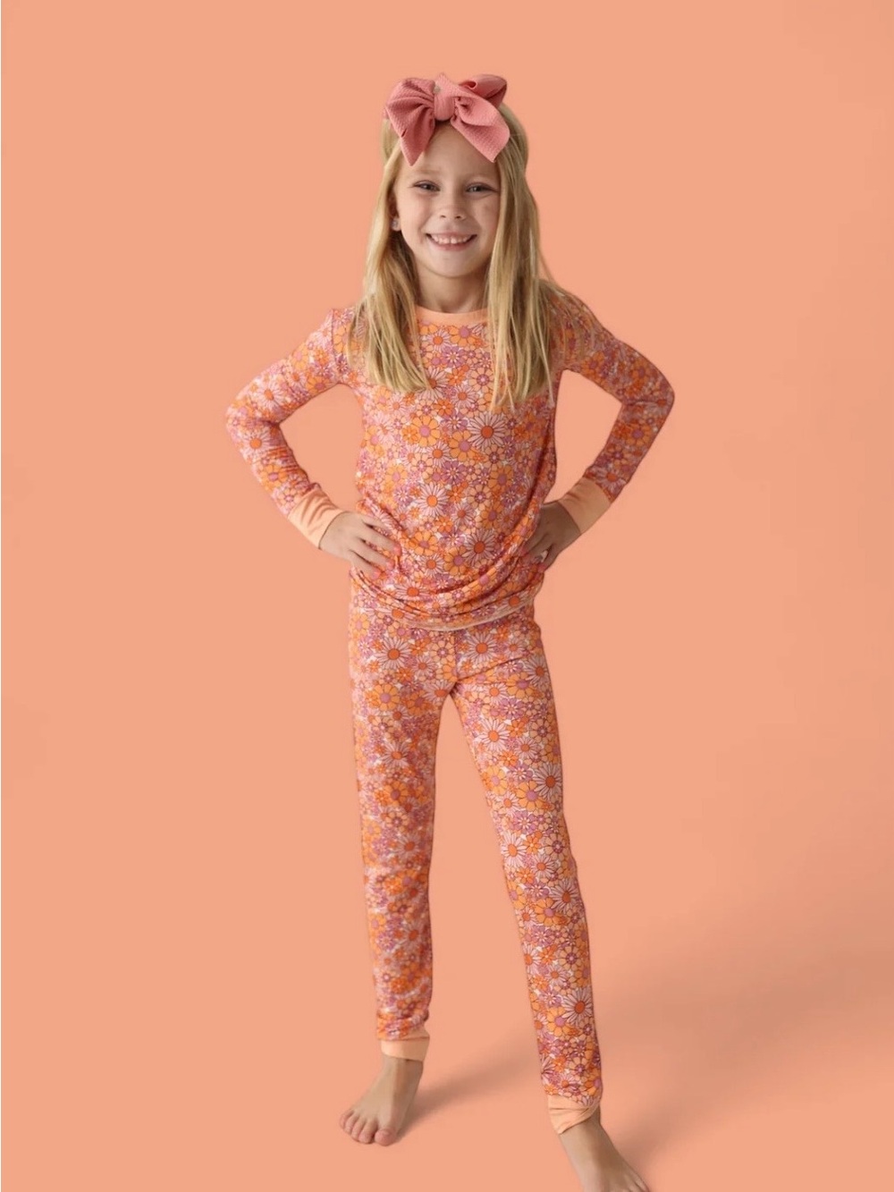 Bums & Roses Floral Bamboo Pajama Set